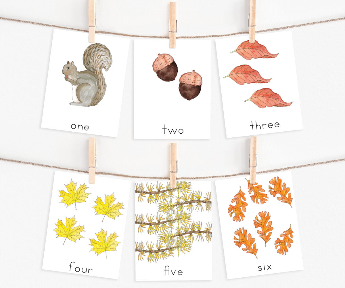 Autumn Counting Cards