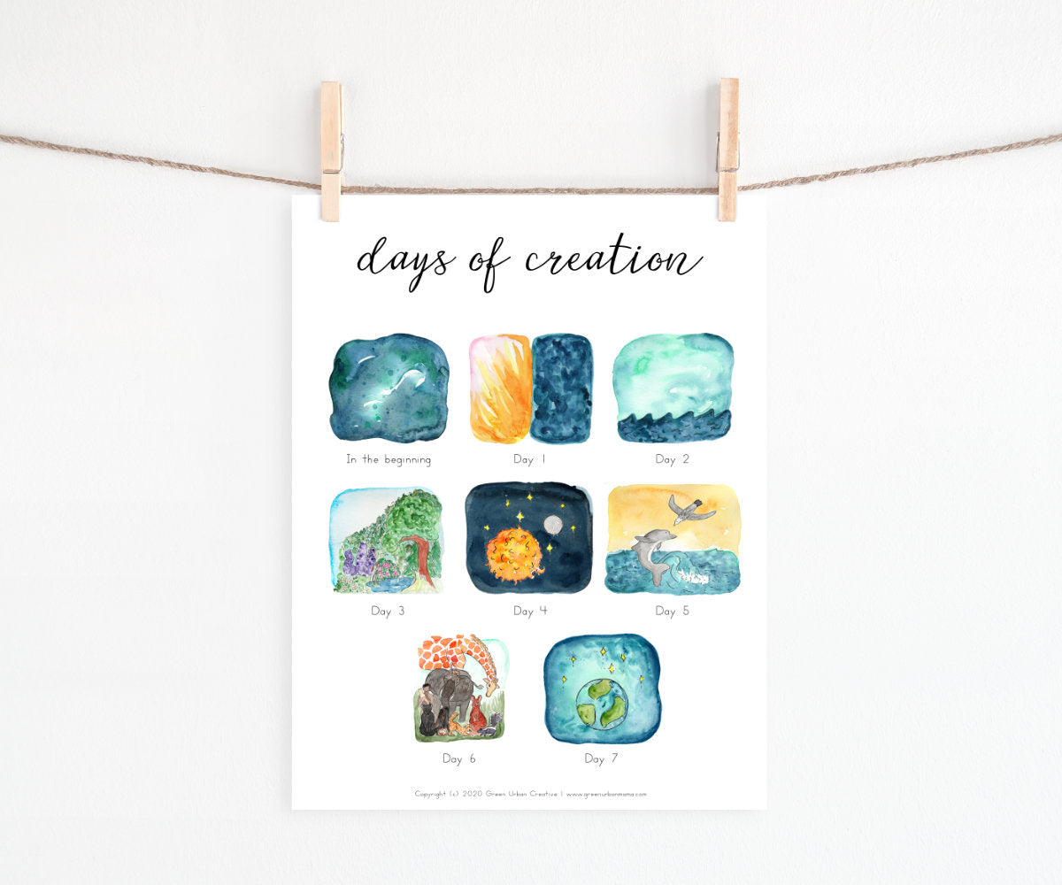 Days of Creation: Scripture Story Cards | Digital Download Version