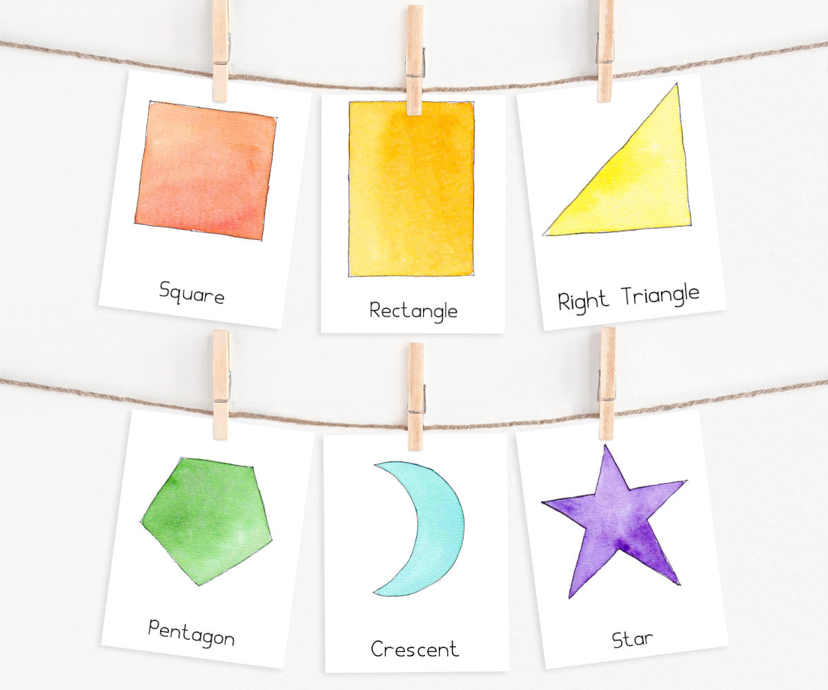 Shapes Poster &amp; 3 Part Cards