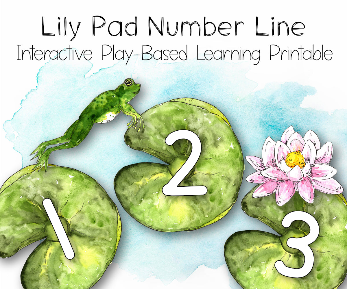 Lily Pad Number Line Printable