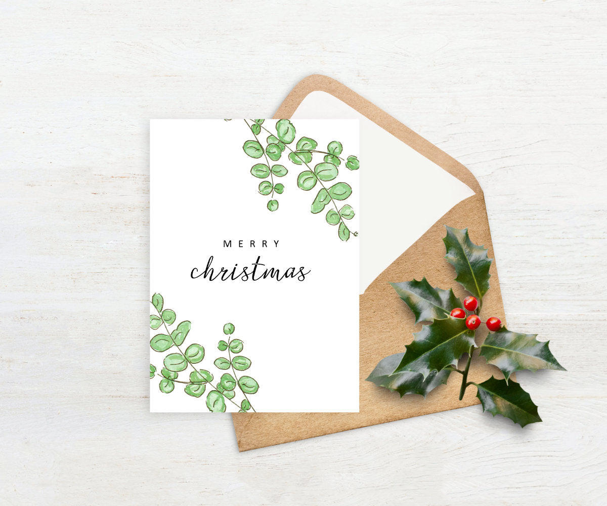 Botanical Christmas Cards | Printable